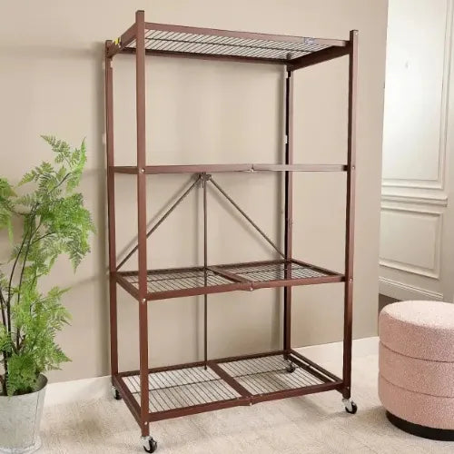 No Assembly Required! 360° Rotating Storage Shelf for Easy Access