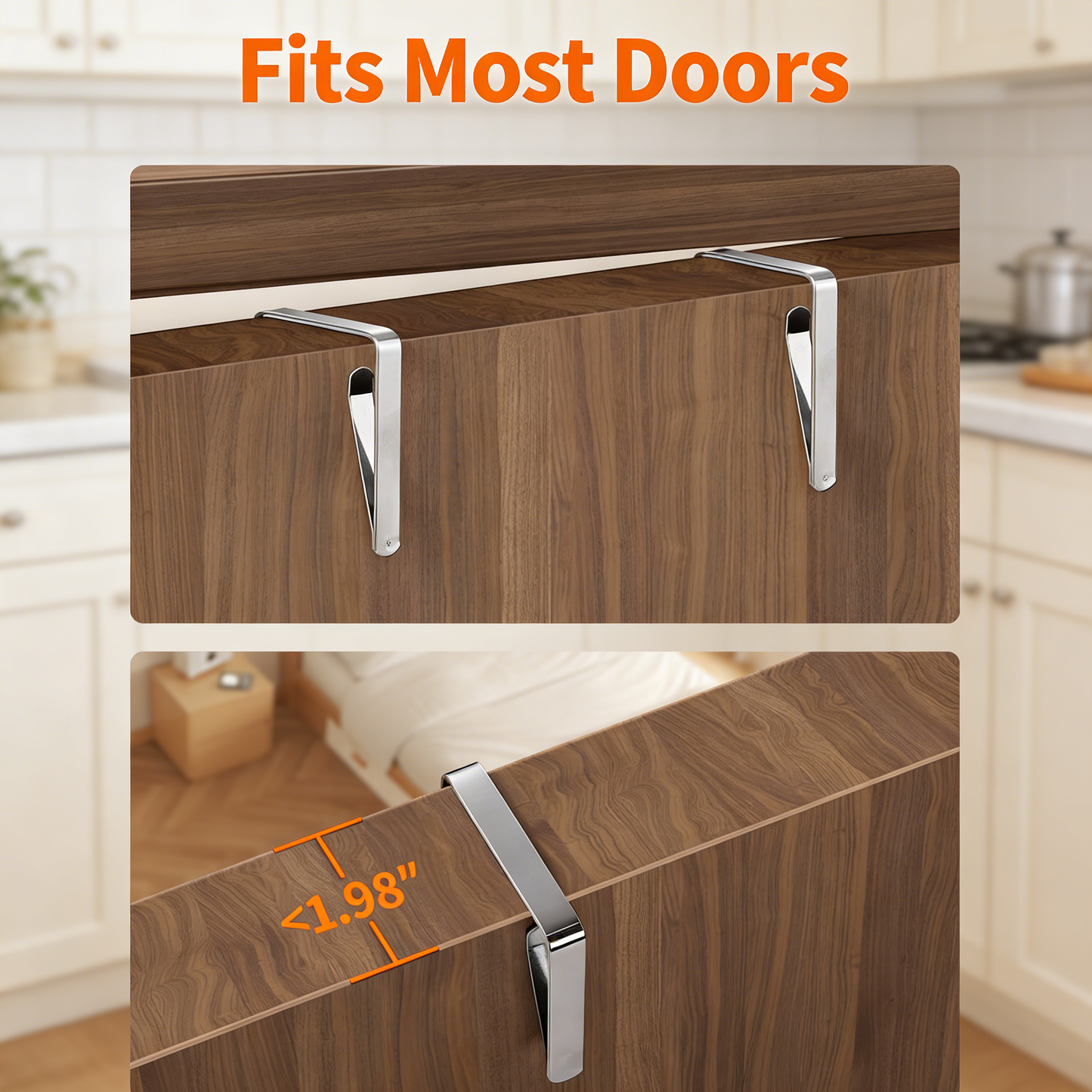 Organizer Storage, 5 Shelf Hanging Door Organizer with 5 Large Capacity Pockets