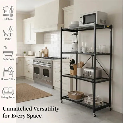 No Assembly Required! 360° Rotating Storage Shelf for Easy Access