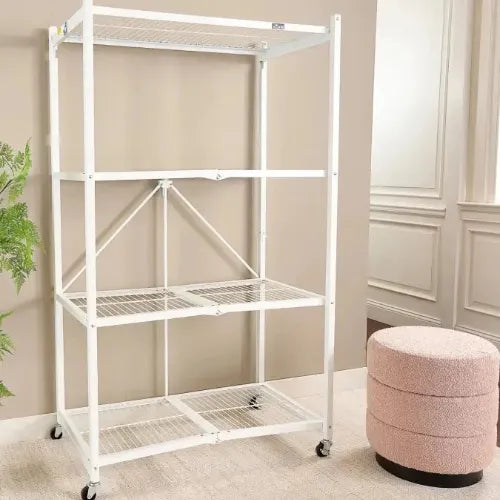 No Assembly Required! 360° Rotating Storage Shelf for Easy Access