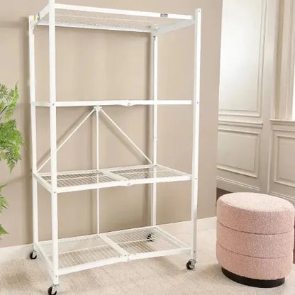 No Assembly Required! 360° Rotating Storage Shelf for Easy Access